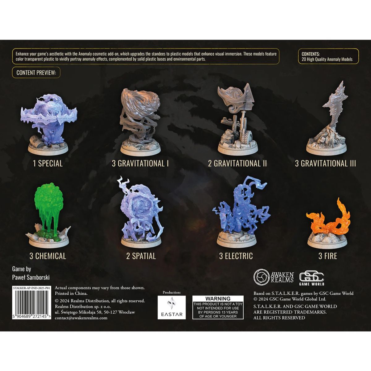 STALKER Das Brettspiel Anomalies Model Pack