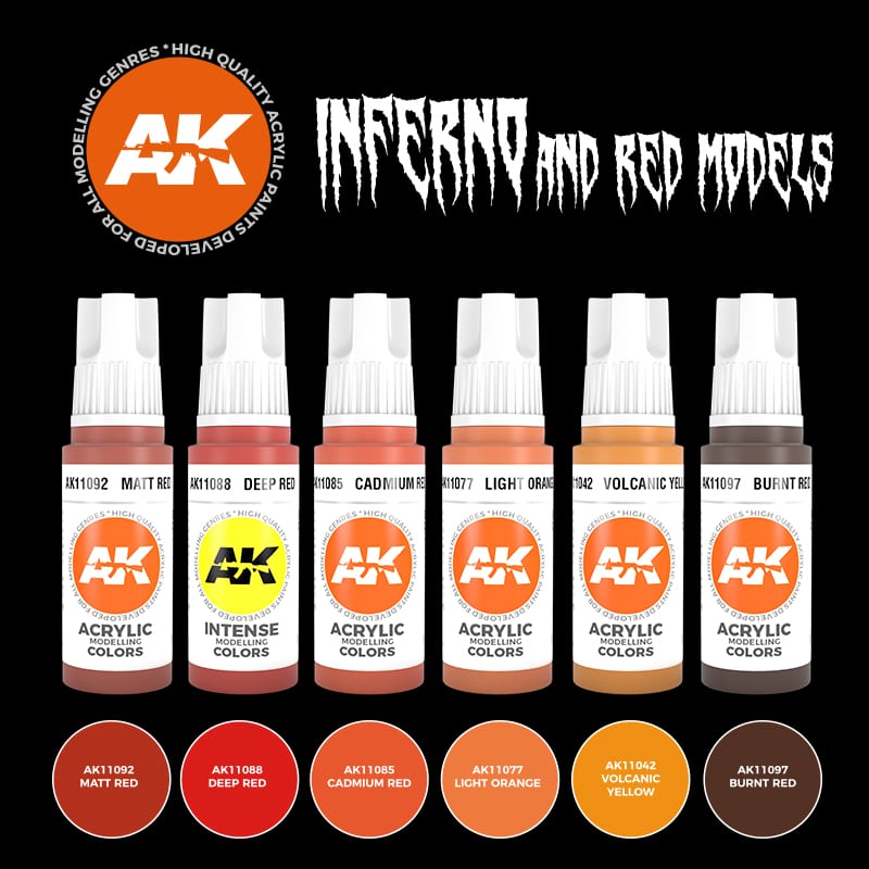 AK Interactive 3GEN Inferno And Red Creatures