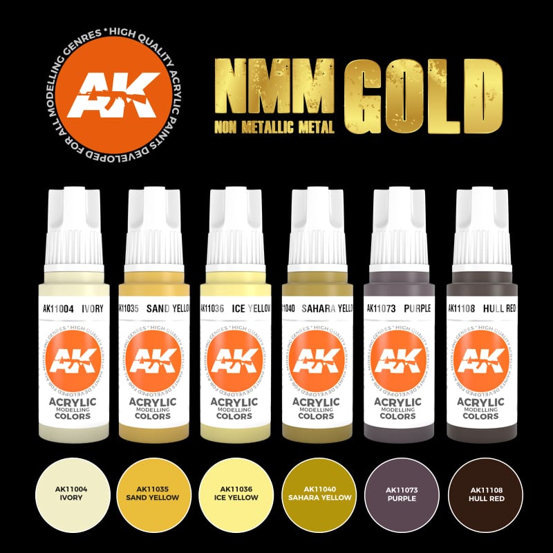 AK Interactive 3GEN Non Metallic Metal Gold