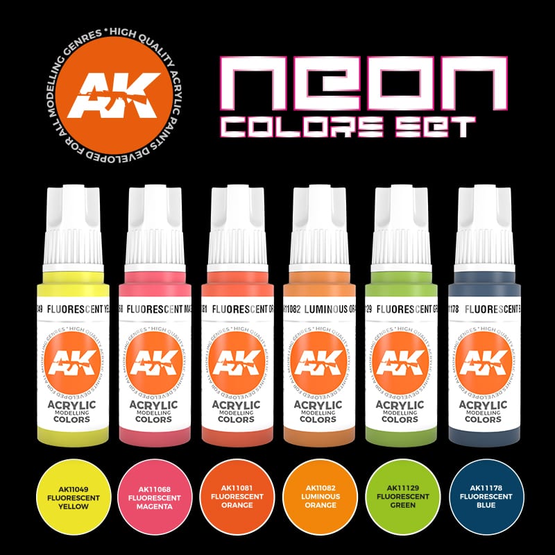 AK Interactive 3GEN Neon Colors Set