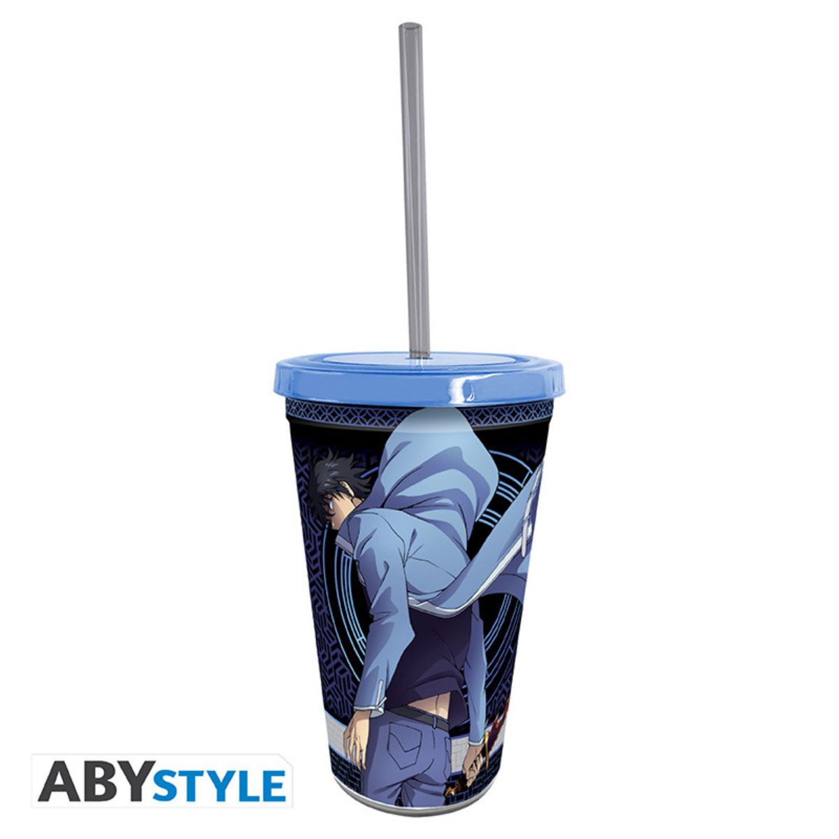 Solo Leveling Tumbler With Straw 470ml Sung Jinwoo