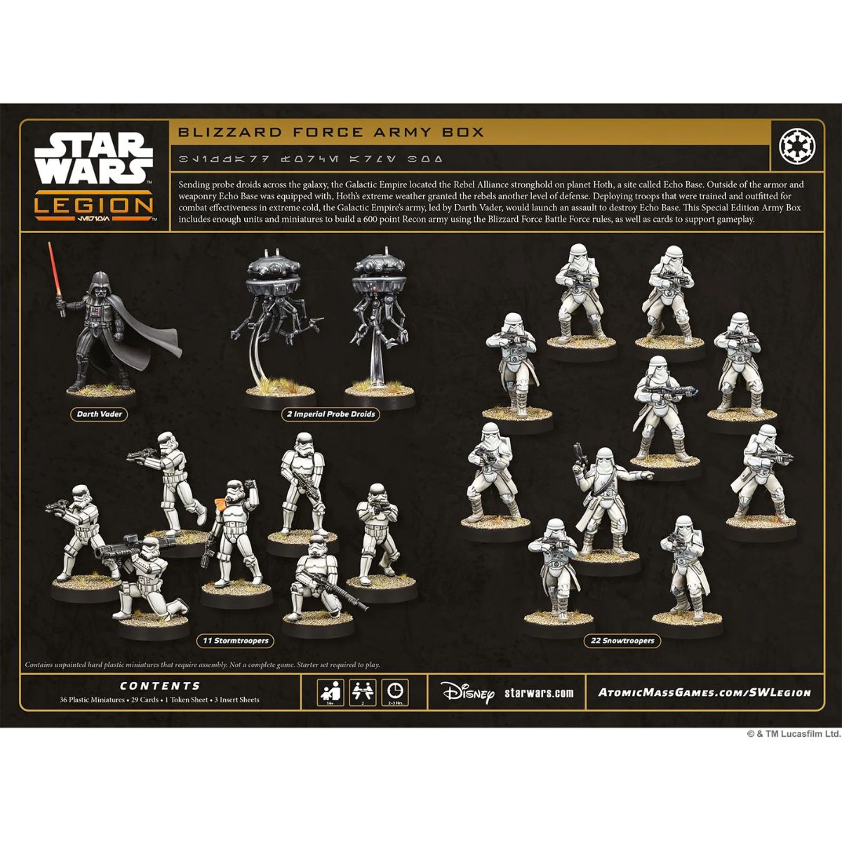 Star Wars Legion Blizzard Force Army Box Limited Edition Darth Vader Figure