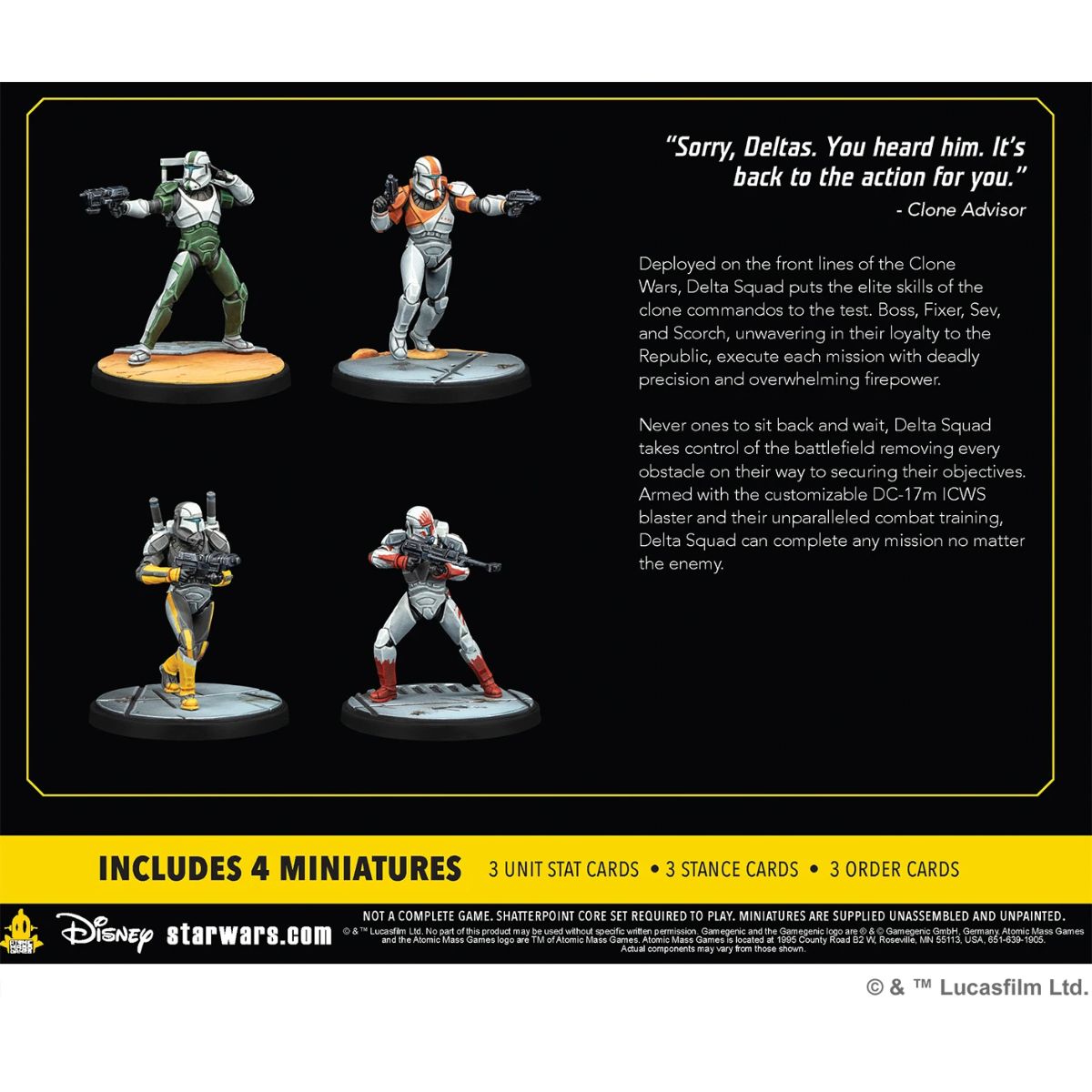 Star Wars Shatterpoint Delta Squad, Form Up