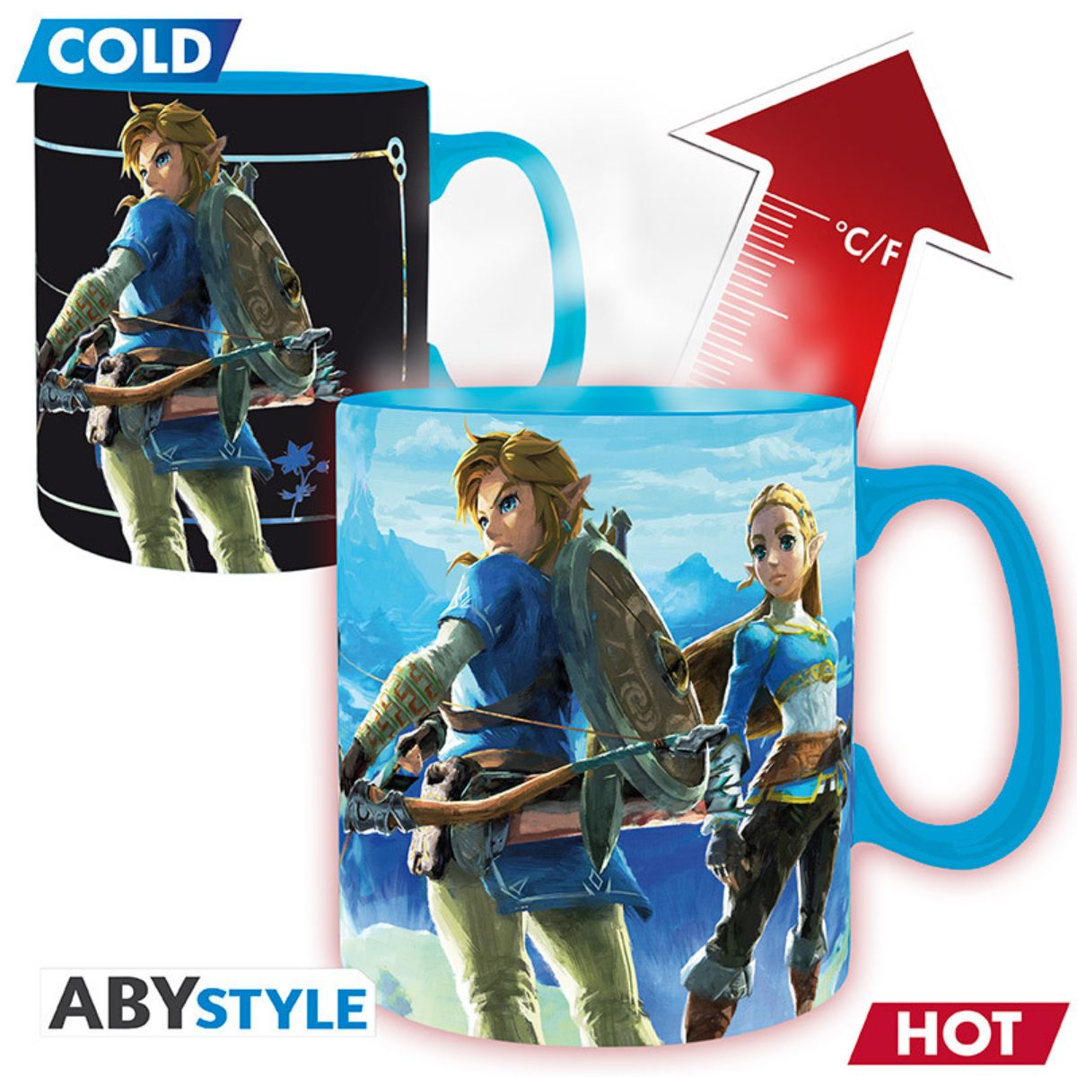 The Legend Of Zelda Tasse Heat Change 460ml Breath The Wild