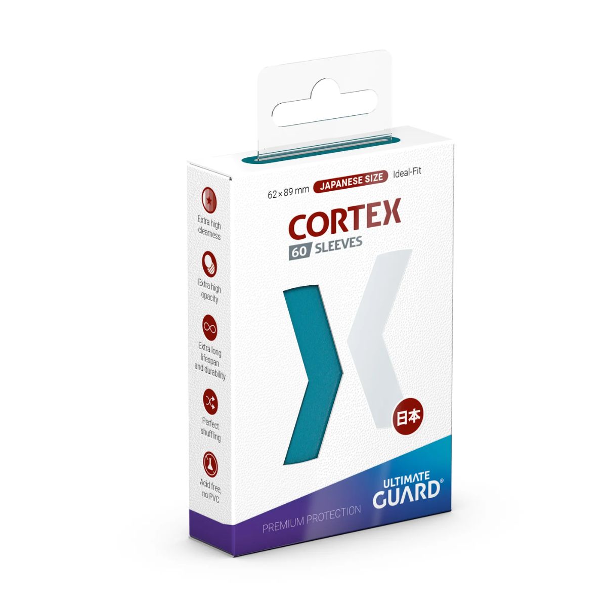 Ultimate Guard Cortex Sleeves Japanische Größe Petrol (60)
