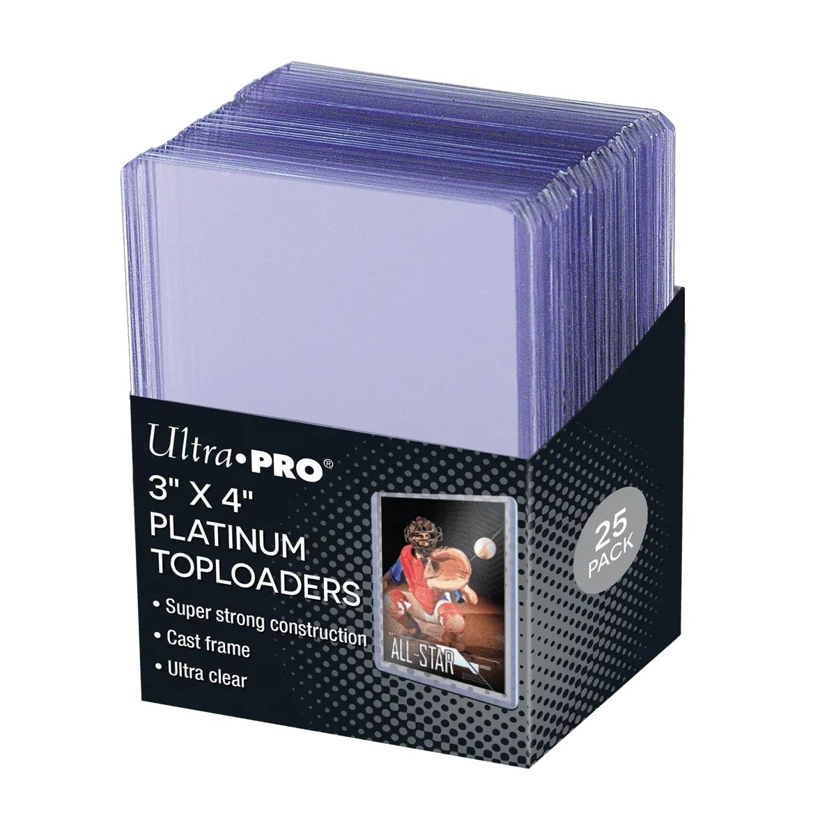 Ultra Pro 3" X 4" Ultra Clear Platinum Toploader 25ct