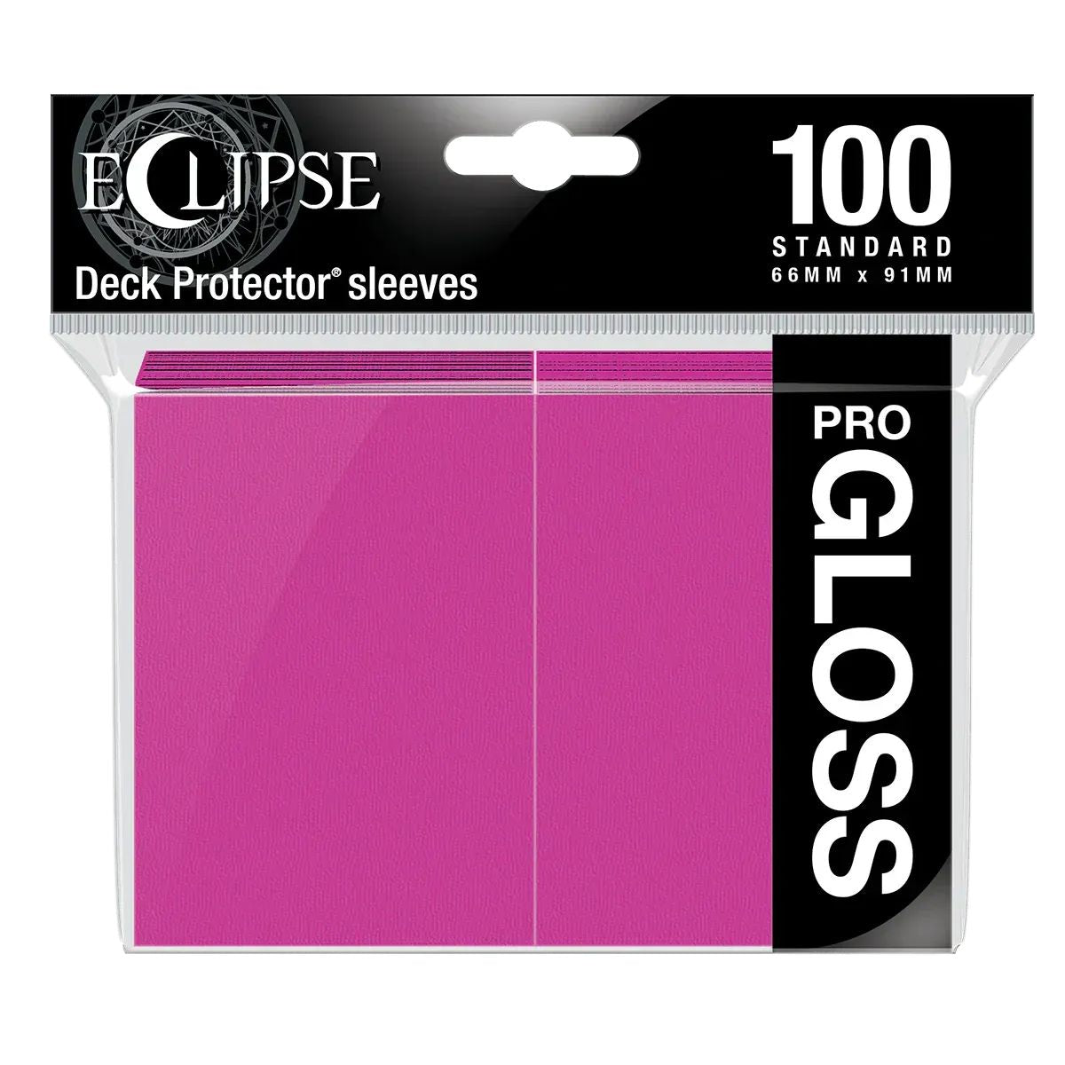 Ultra Pro Eclipse Gloss Standard Sleeves Hot Pink
