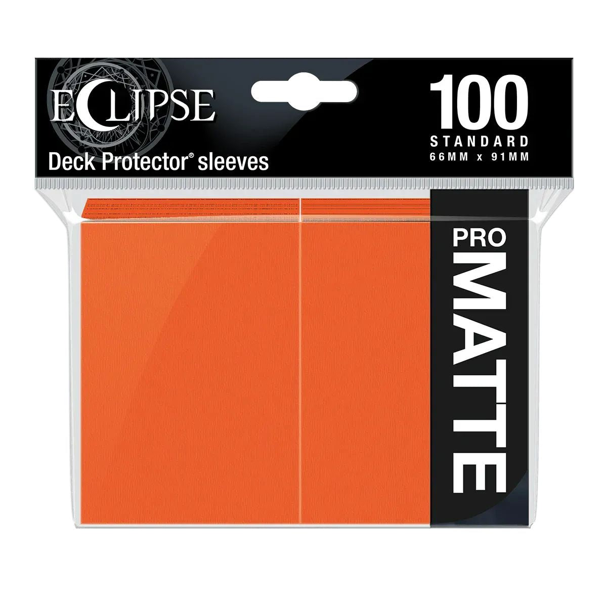 Ultra Pro Eclipse Matte Standard Sleeves Pumpkin Orange