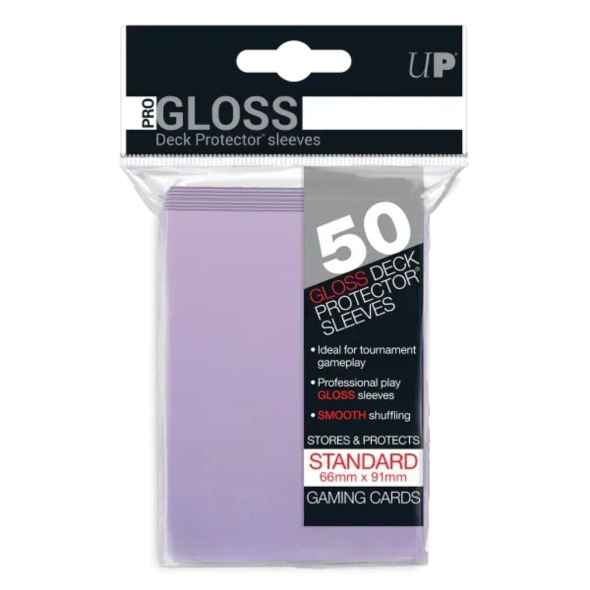 Ultra Pro: PRO-Gloss 50ct Standard Deck Protector® Sleeves Lilac