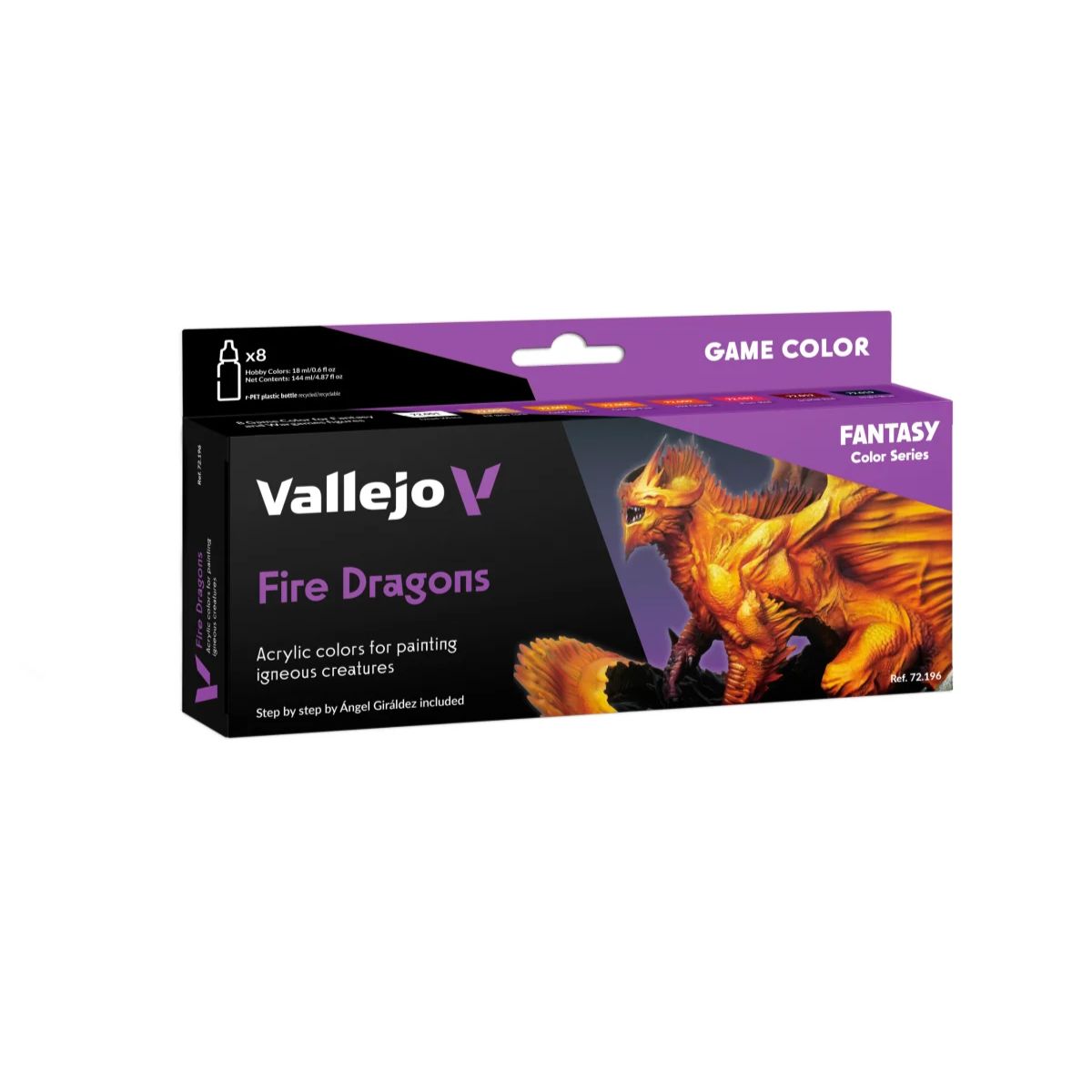 Vallejo Game Color Fire Dragons Set (8 x 18ml)