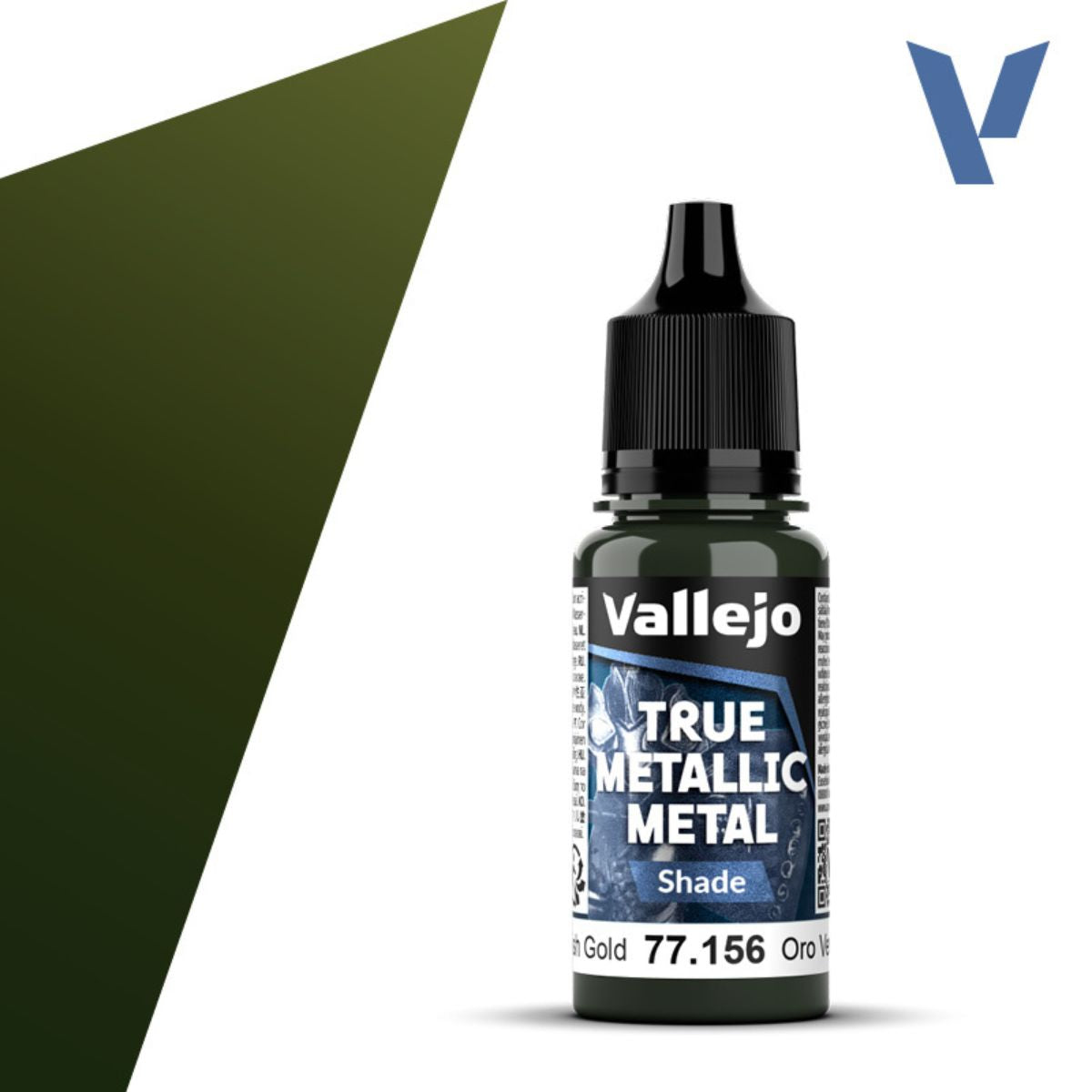 Vallejo Greenish Gold 18 ml - True Metallic Metal Shade