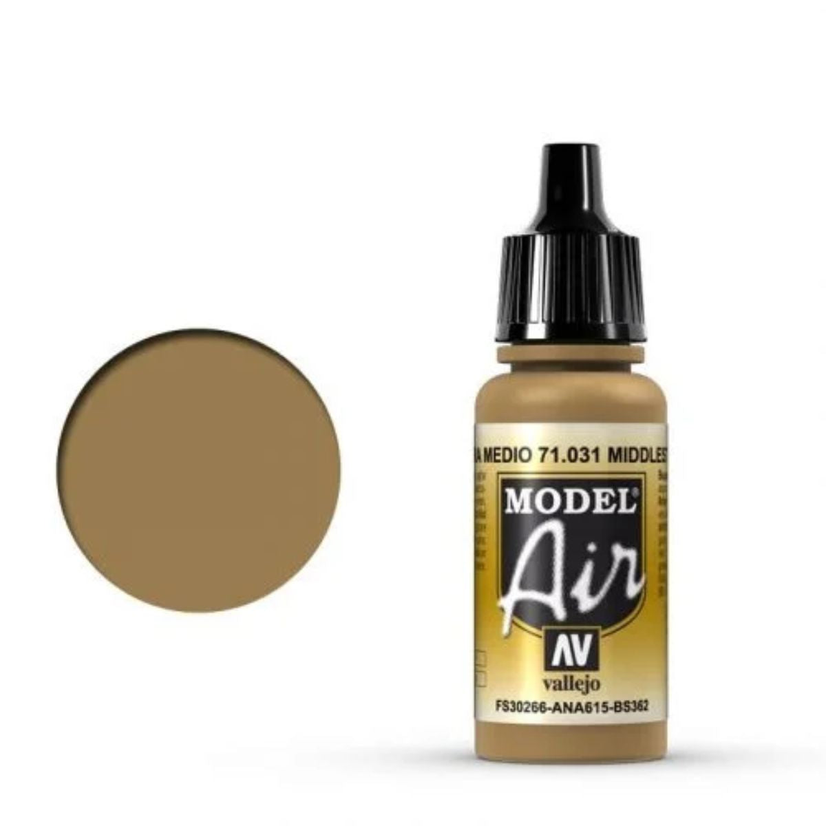 Vallejo Model Air 031 Middle Stone (17 ml)