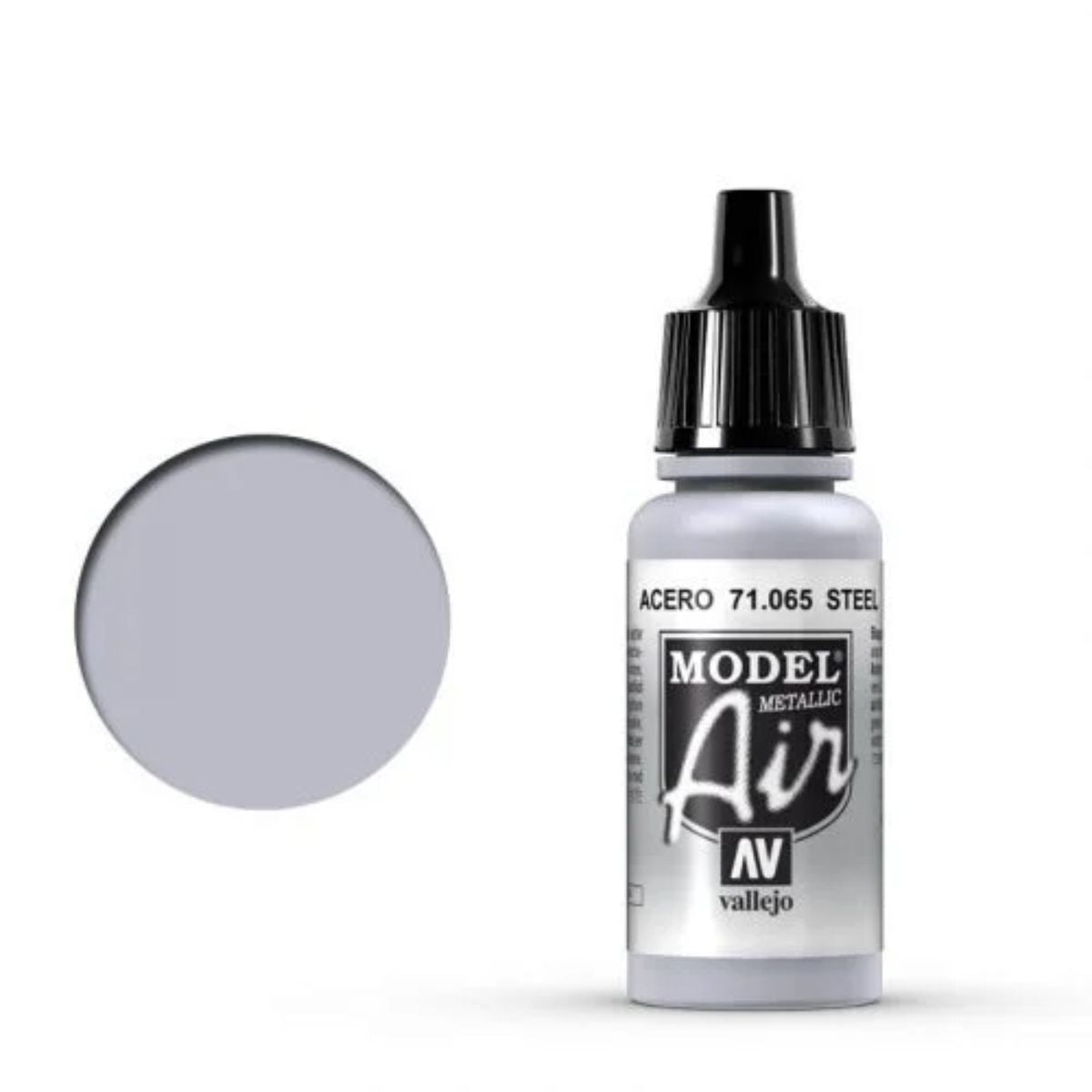 Vallejo Model Air 065 Steel (17 ml)