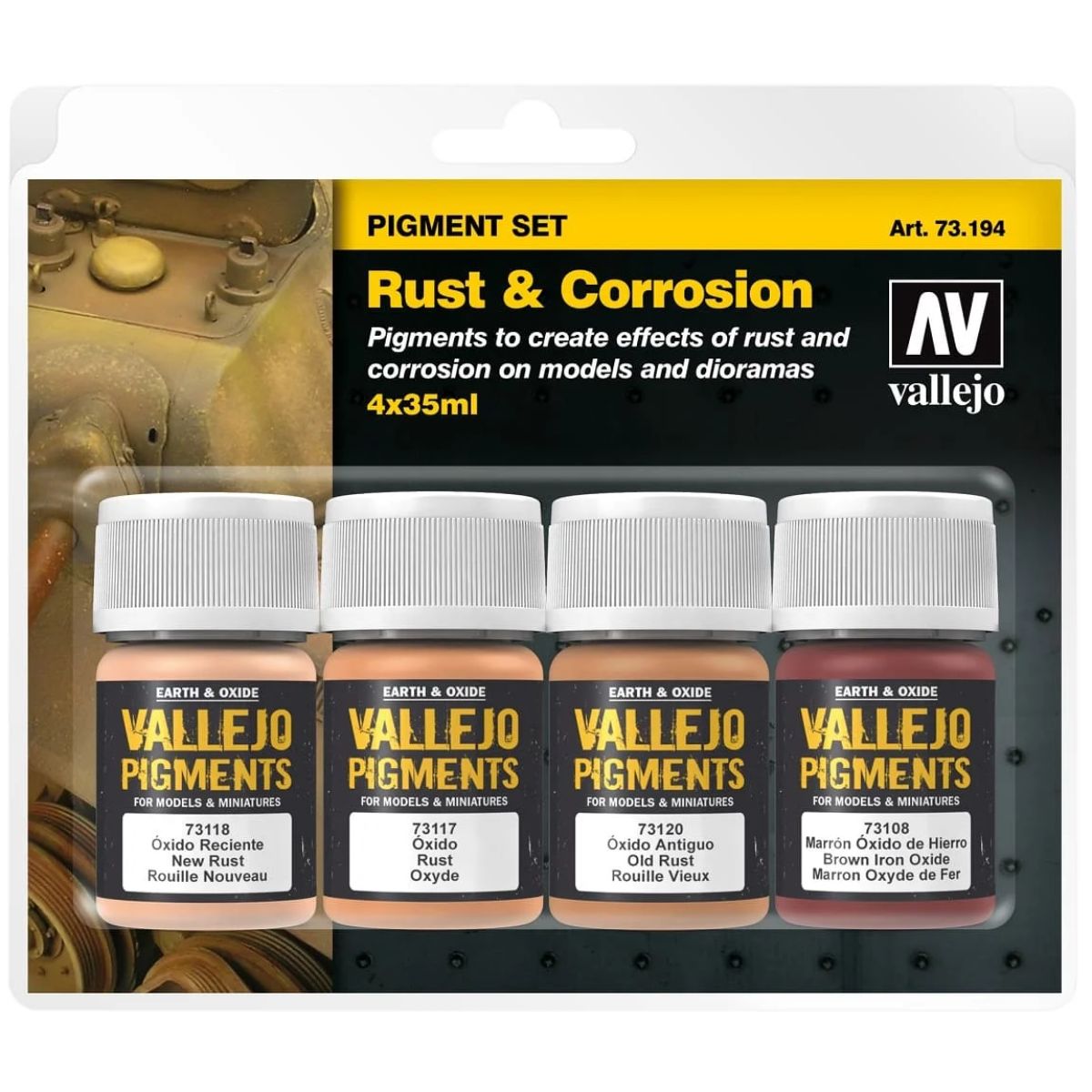 Vallejo Pigment Set "Rust & Corrosion" (4)
