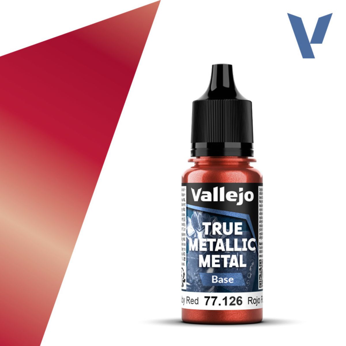 Vallejo Ruby Red 18 ml - True Metallic Metal Base