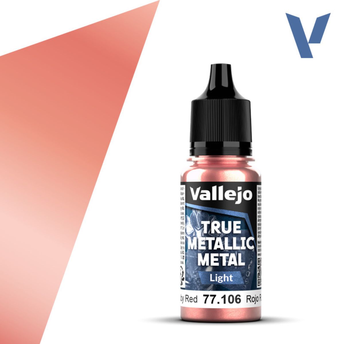 Vallejo Ruby Red 18 ml - True Metallic Metal Light
