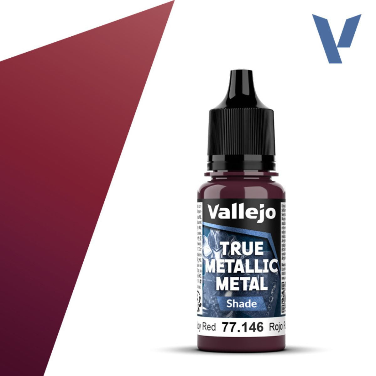 Vallejo Ruby Red 18 ml - True Metallic Metal Shade