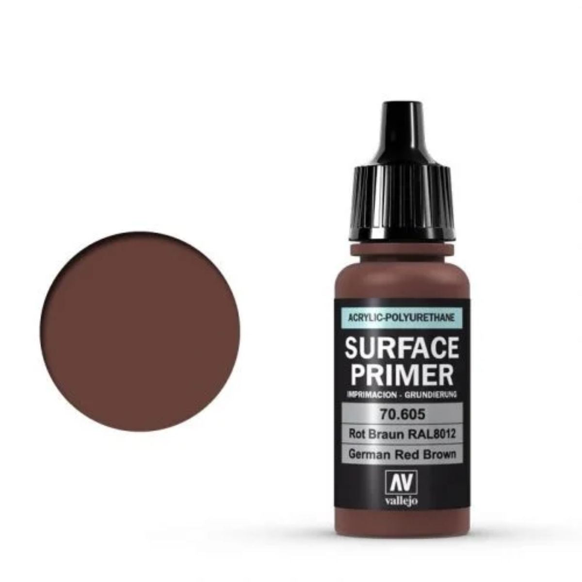 Vallejo Surface Primer German Rotbraun (RAL8012) 17 ml