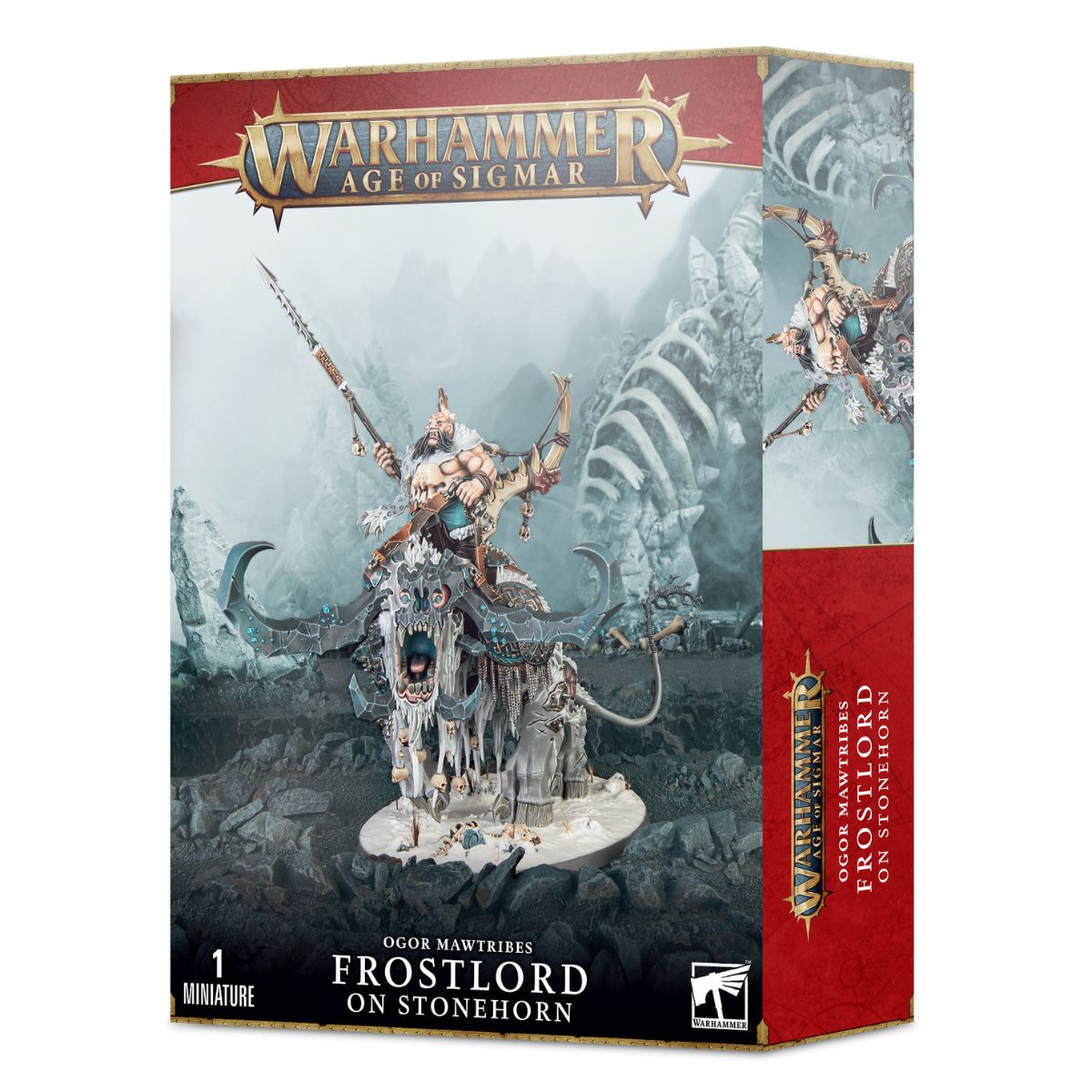 Warhammer Age of Sigmar Ogor Mawtribes Frostlord on Stonehorn
