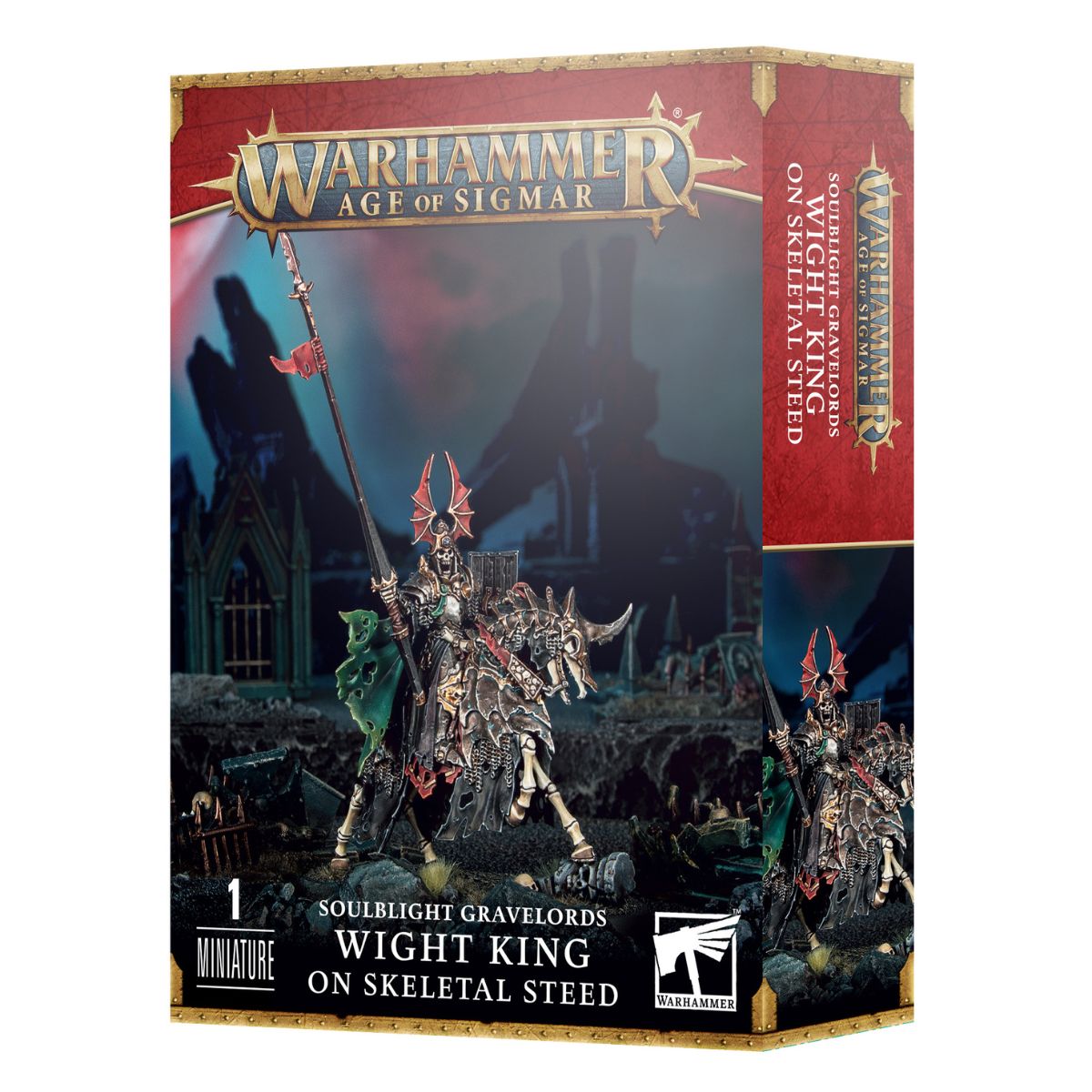 Warhammer Age of Sigmar Soulblight Gravelords Wight King on Skeletal Steed