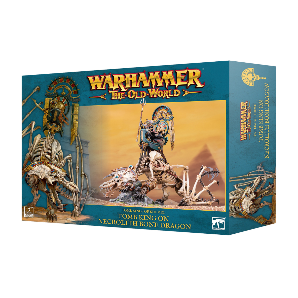Warhammer Old World Tomb Kings of Khemri Tomb King on Necrolith Bone Dragon