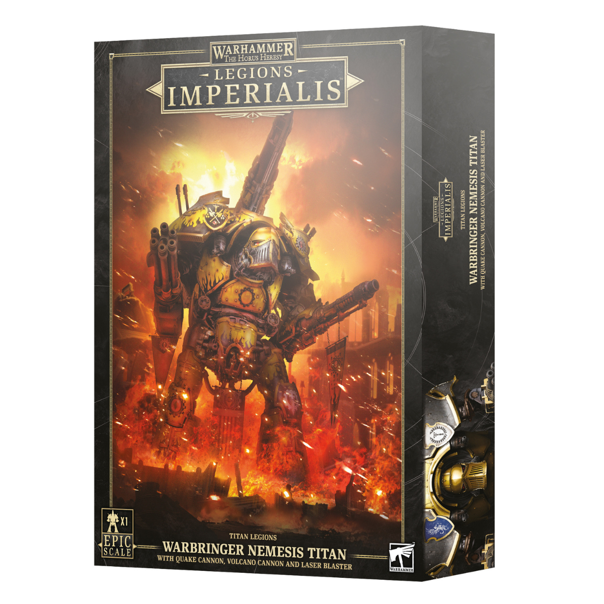 Warhammer The Horus Heresy Legions Imperialis Titan Legions Warbringer Nemesis Titan with Quake Cannon, Volcano Cannon and Laser Blaster
