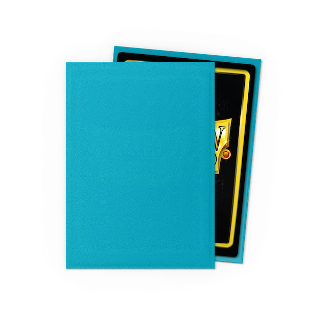 Dragon Shield Standard Size Matte Sleeves - Turquoise (100 Sleeves)