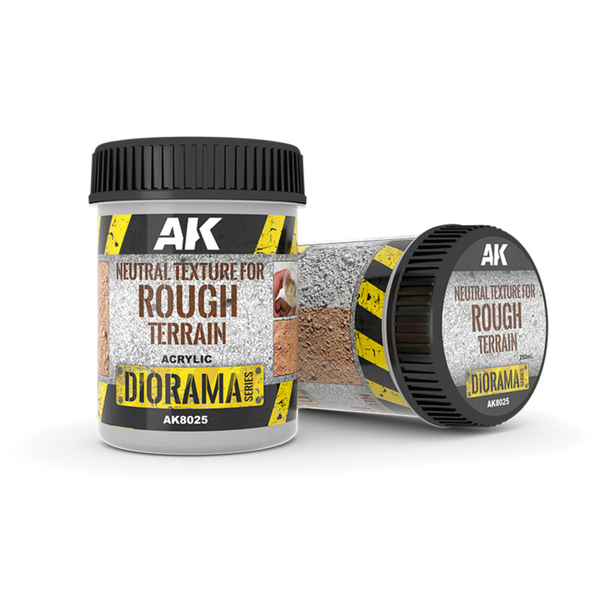 AK Interactive NEUTRAL TEXTURE FOR ROUGH TERRAINS - 250ml - Base product (Acrylic)