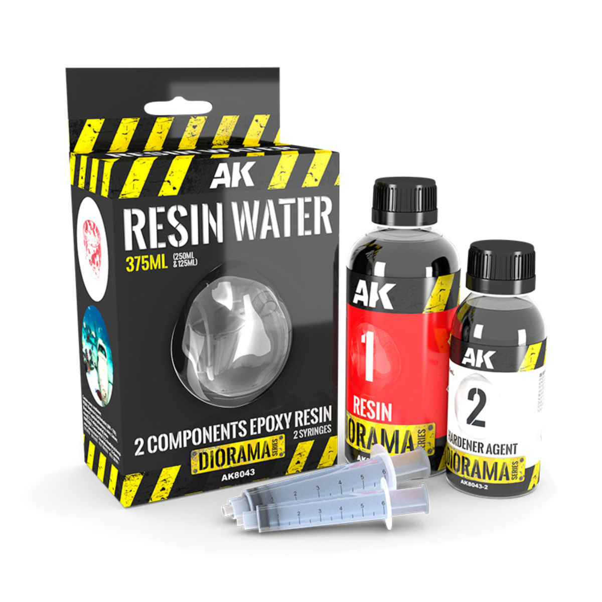 AK Interactive RESIN WATER 2-COMPONENTS EPOXY RESIN - 375ml