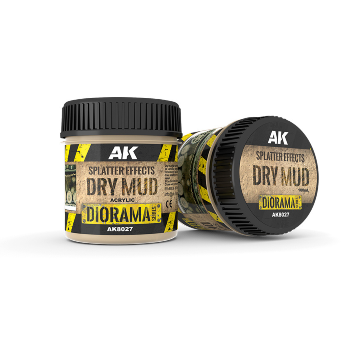 AK Interactive SPLATTER EFFECTS DRY MUD - 100ml (Acrylic)